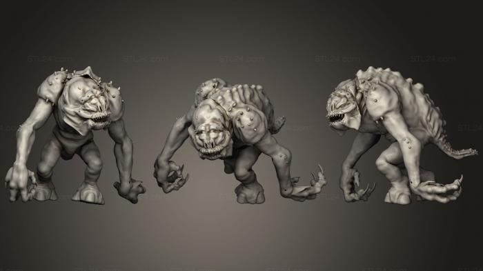 Figurines heroes, monsters and demons (Rancor Statue, STKM_1088) 3D models for cnc